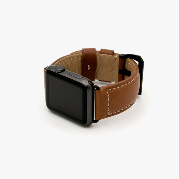 Leather Apple Watch Band | Black Hardware