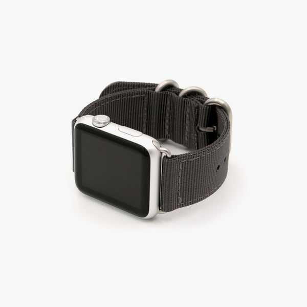 Nylon Apple Watch Band | Silver Hardware