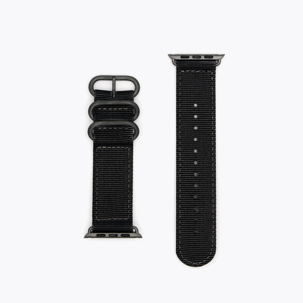 Nylon Apple Watch Band | Black Hardware