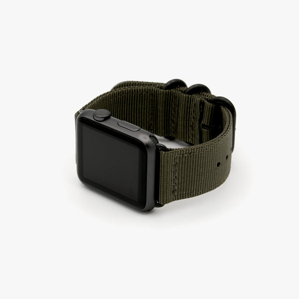 Nylon Apple Watch Band | Black Hardware
