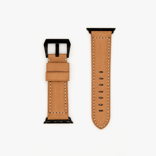 Leather Apple Watch Band | Black Hardware